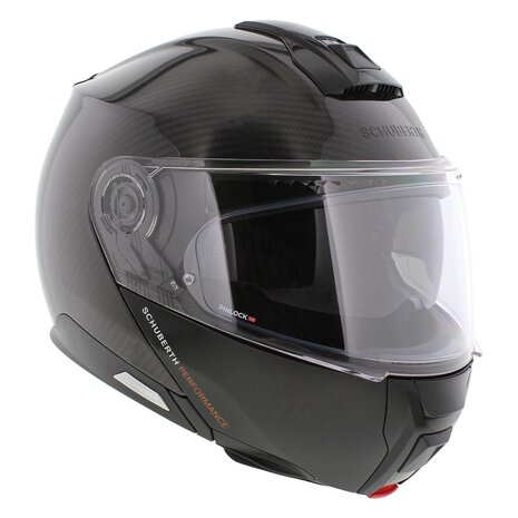 Schuberth C5 Carbon Systeemhelm glans carbon zwart