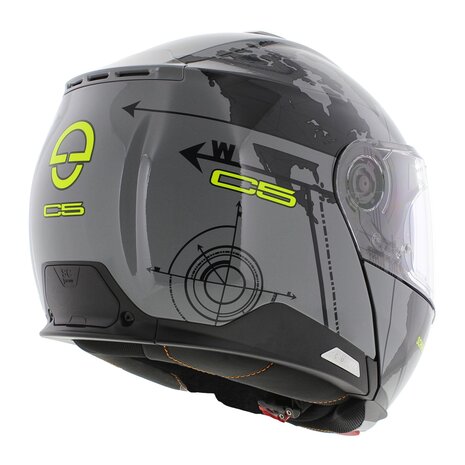 Schuberth C5 Systeemhelm Globe glans grijs zwart