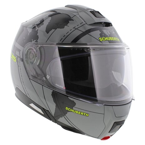 Schuberth C5 Systeemhelm Globe glans grijs zwart