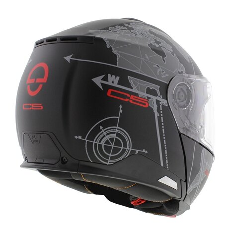 Schuberth C5 Systeemhelm Globe mat zwart grijs