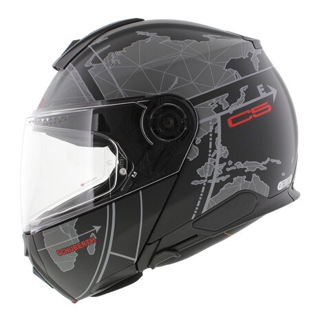 Schuberth C5 Systeemhelm Globe mat zwart grijs