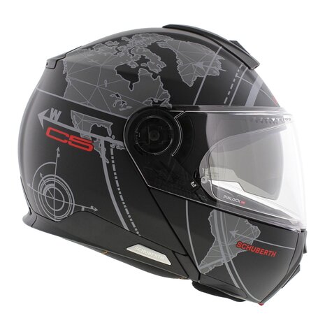Schuberth C5 Systeemhelm Globe mat zwart grijs
