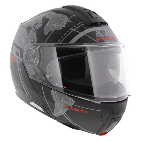 Schuberth C5 Systeemhelm Globe mat zwart grijs