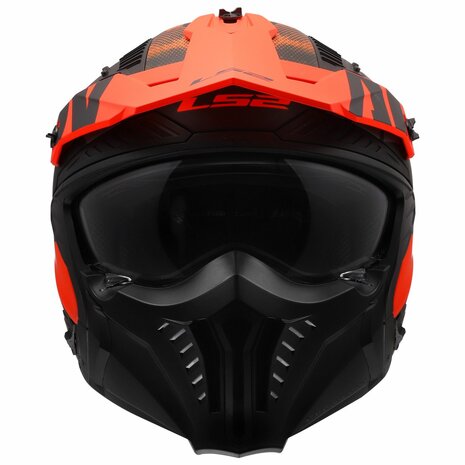 LS2 OF606 Drifter helm Gas grijs oranje