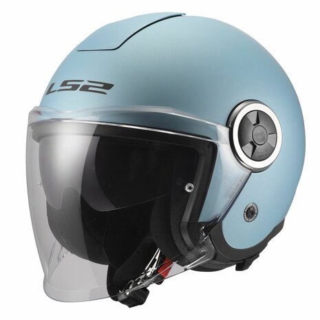 LS2 OF620 Classy jethelm solid parel blauw