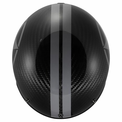 LS2 OF601 Bob II C Star glans zwart carbon grijs jet motorhelm