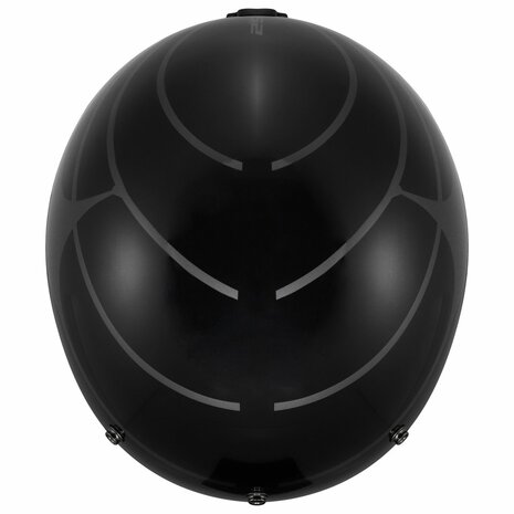 LS2 OF601 Bob II jet motorhelm Cosmic glans zwart grijs