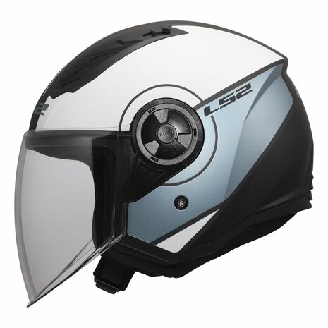 LS2 OF616 Airflow II jethelm Cover mat grijs blauw