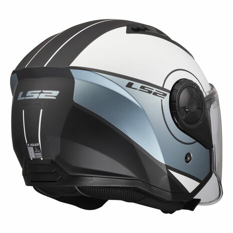 LS2 OF616 Airflow II jethelm Cover mat grijs blauw