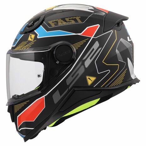 LS2 FF812 kinder integraal helm Zero mat grijs rood