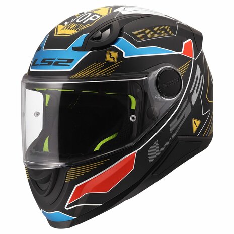 LS2 FF812 kinder integraal helm Zero mat grijs rood