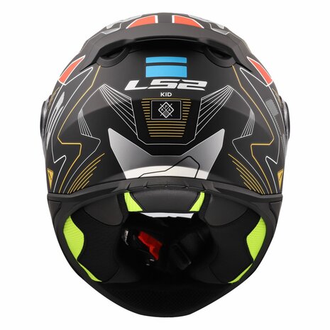 LS2 FF812 kinder integraal helm Zero mat grijs rood