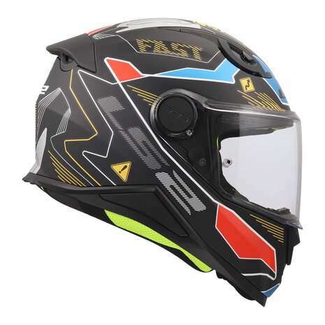 LS2 FF812 kinder integraal helm Zero mat grijs rood