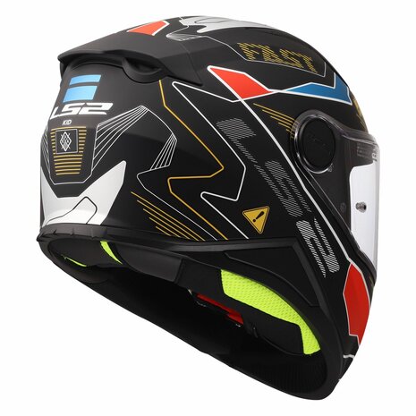 LS2 FF812 kinder integraal helm Zero mat grijs rood