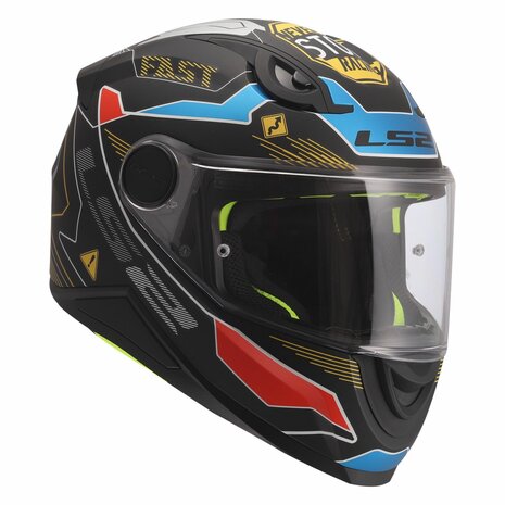 LS2 FF812 kinder integraal helm Zero mat grijs rood