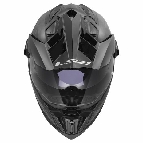 LS2 MX701 Explorer Forged Carbon Adventure helm glans carbon zwart