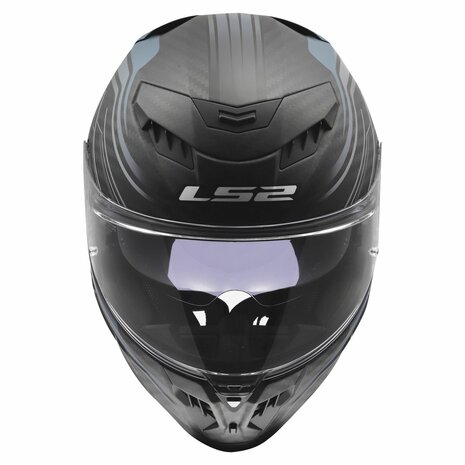 LS2 FF807 Dragon integraalhelm Subic mat blauw petrol carbon zwart