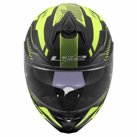 LS2 FF817 Challenger II helm Dravix mat zwart geel