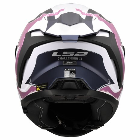 LS2 FF817 Challenger II helm Flaman mat lavander
