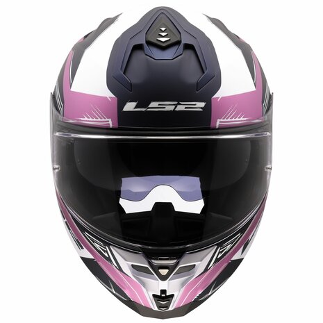 LS2 FF817 Challenger II helm Flaman mat lavander