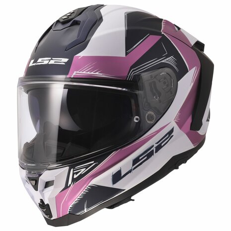 LS2 FF817 Challenger II helm Flaman mat lavander