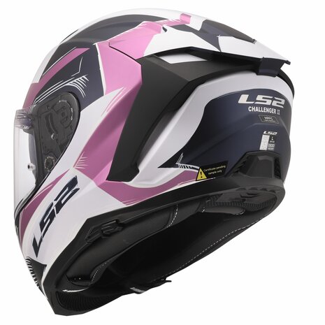 LS2 FF817 Challenger II helm Flaman mat lavander
