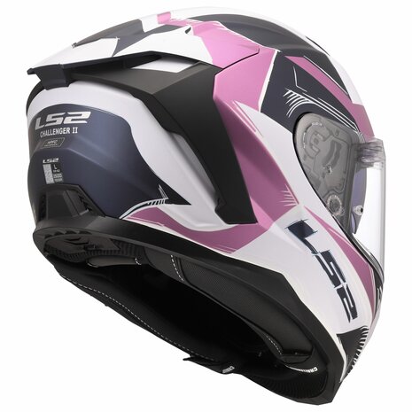 LS2 FF817 Challenger II helm Flaman mat lavander