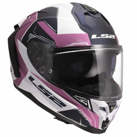 LS2 FF817 Challenger II helm Flaman mat lavander