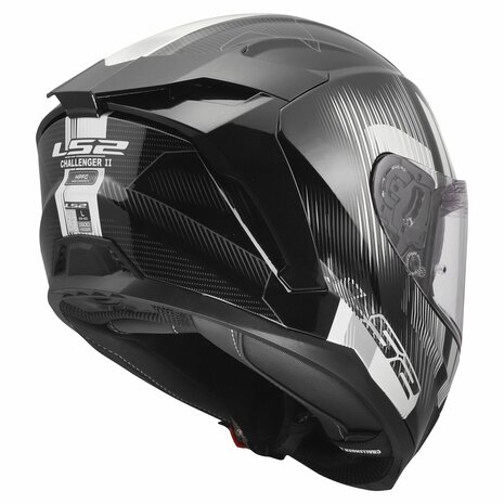 LS2 FF817 Challenger II helm Nitro glans zwart grijs