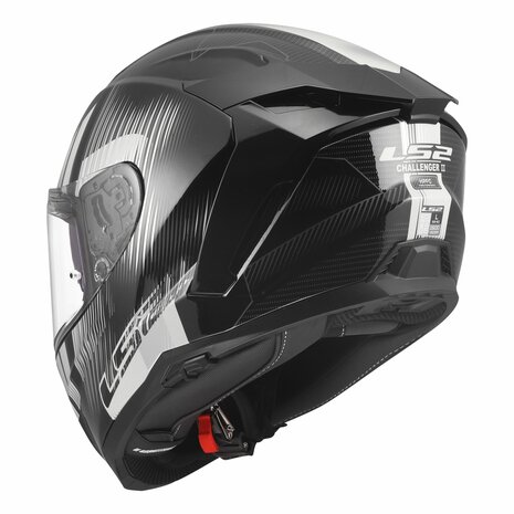 LS2 FF817 Challenger II helm Nitro glans zwart grijs