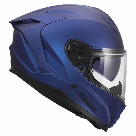 LS2 FF817 Challenger II helm solid mat navy blauw