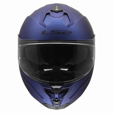 LS2 FF817 Challenger II helm solid mat navy blauw