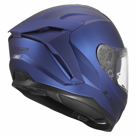 LS2 FF817 Challenger II helm solid mat navy blauw