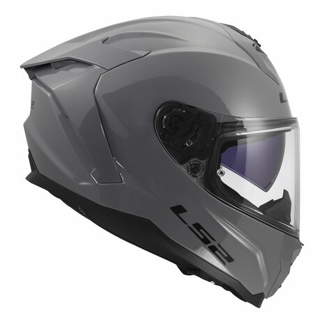 LS2 FF817 Challenger II helm solid glans nardo grijs