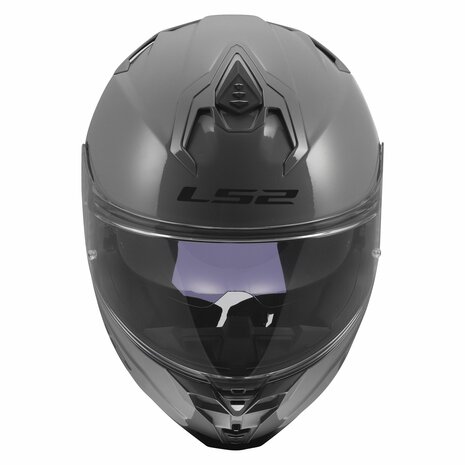 LS2 FF817 Challenger II helm solid glans nardo grijs