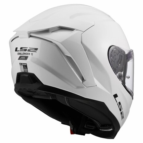 LS2 FF817 Challenger II helm solid glans wit
