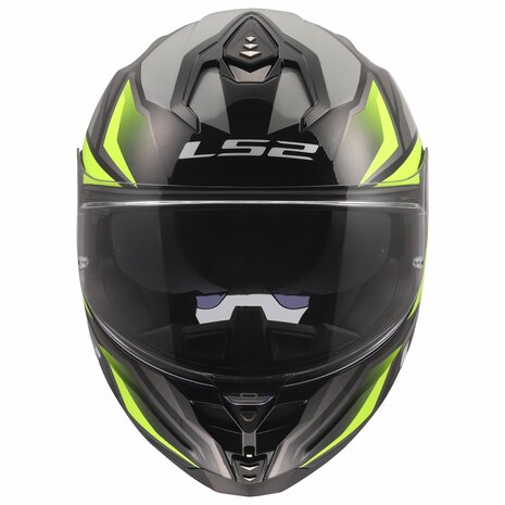 LS2 FF817 Challenger II helm Viper glans grijs geel