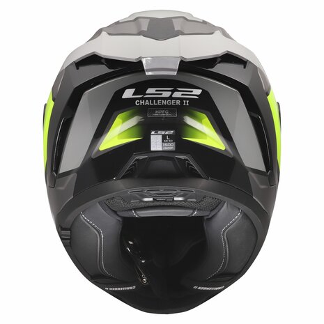 LS2 FF817 Challenger II helm Viper glans grijs geel