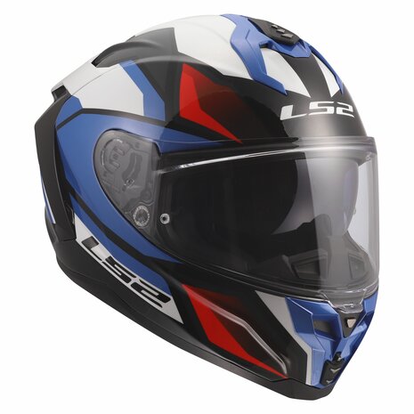 LS2 FF817 Challenger II helm Viper glans wit blauw rood