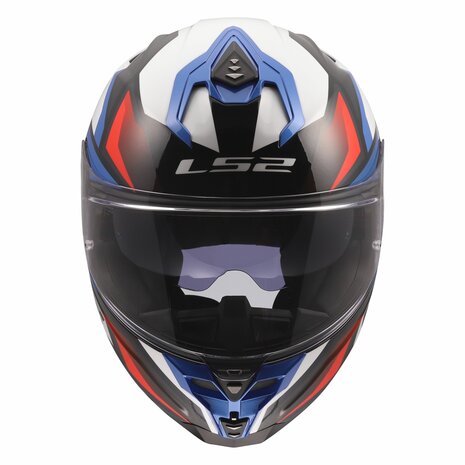 LS2 FF817 Challenger II helm Viper glans wit blauw rood