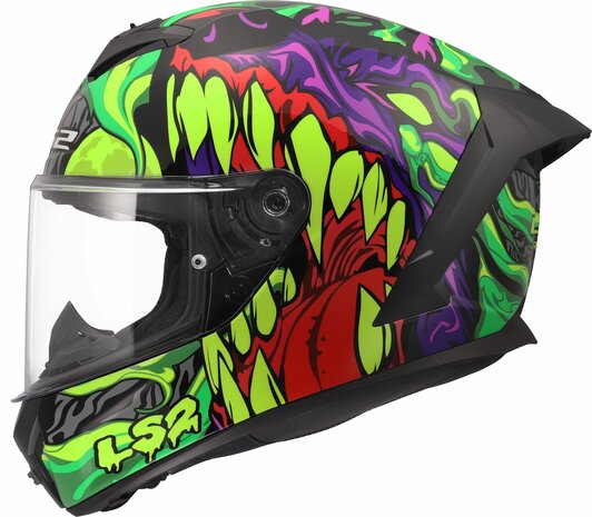 LS2 FF820 Rapid III helm Lycant glans paars groen