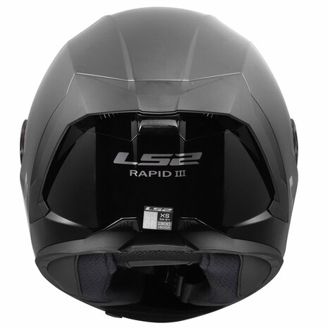LS2 FF820 Rapid III helm Solid glans zwart