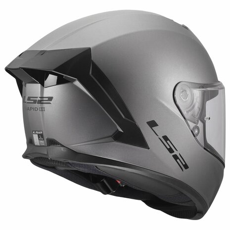 LS2 FF820 Rapid III helm Solid mat titanium