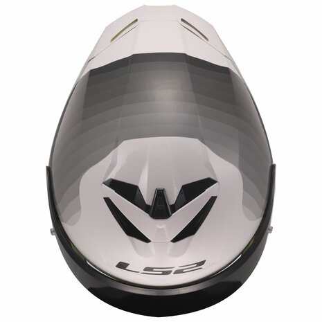 LS2 FF820 Rapid III helm Flow glans wit grijs