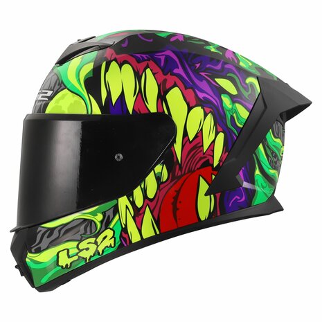LS2 FF820 Rapid III helm Lycant glans paars groen
