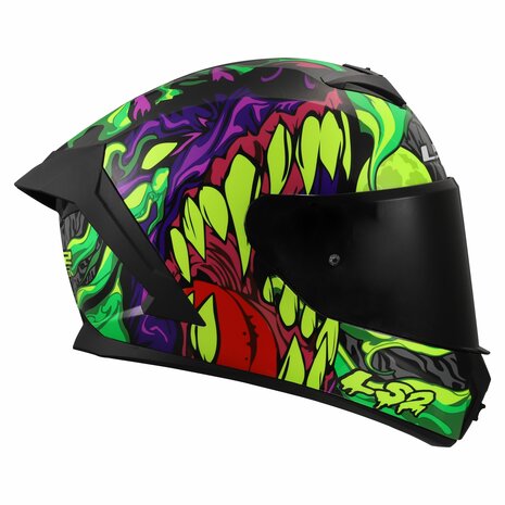 LS2 FF820 Rapid III helm Lycant glans paars groen