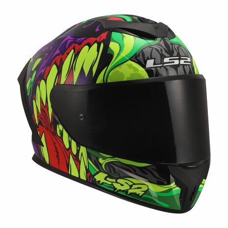 LS2 FF820 Rapid III helm Lycant glans paars groen