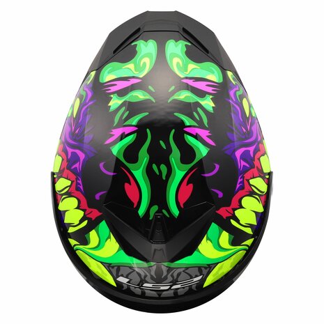 LS2 FF820 Rapid III helm Lycant glans paars groen