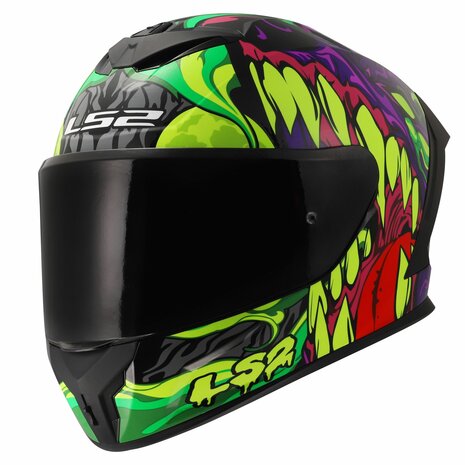 LS2 FF820 Rapid III helm Lycant glans paars groen