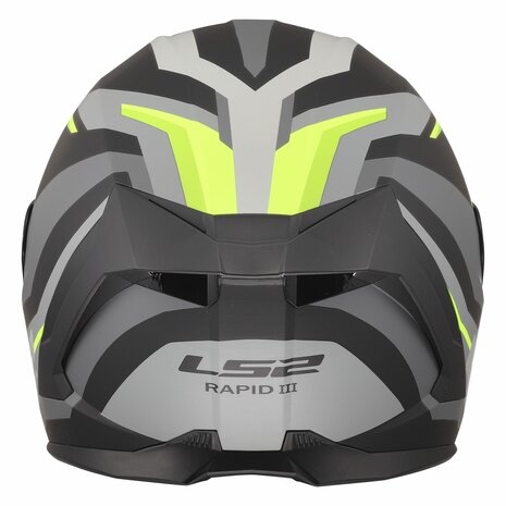 LS2 FF820 Rapid III helm Hyper mat zwart geel
